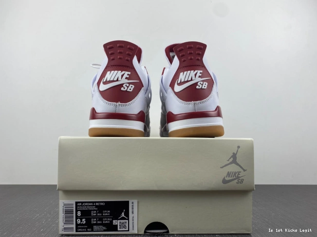 4 Retro DR5415-160 Pine Red SB Jordan 0709